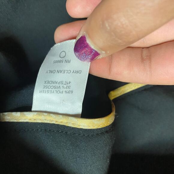 Classiques Entier Black Flat Front Dress Pants Women's Size 2 Trousers - Picture 4 of 5